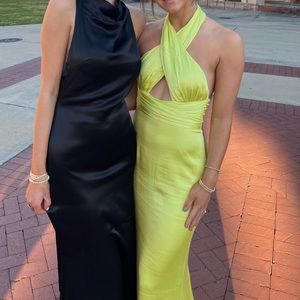 NBD Edith Gown size xs lime yellow from Revolve